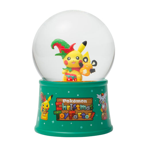 Pokemon Center Original Snow Globe Pokemon Christmas Toy Factory 12x8x8cm NEW_1