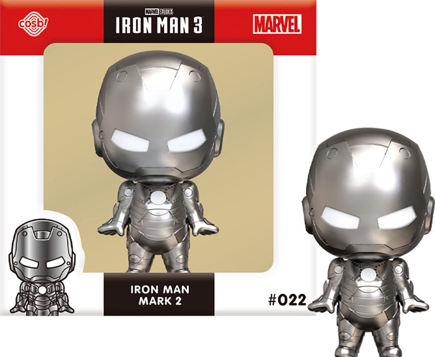Marvel Iron Man 3 Mark 2 #022 cosb! Deformation Figure Silver 8cm CBX061 NEW_1
