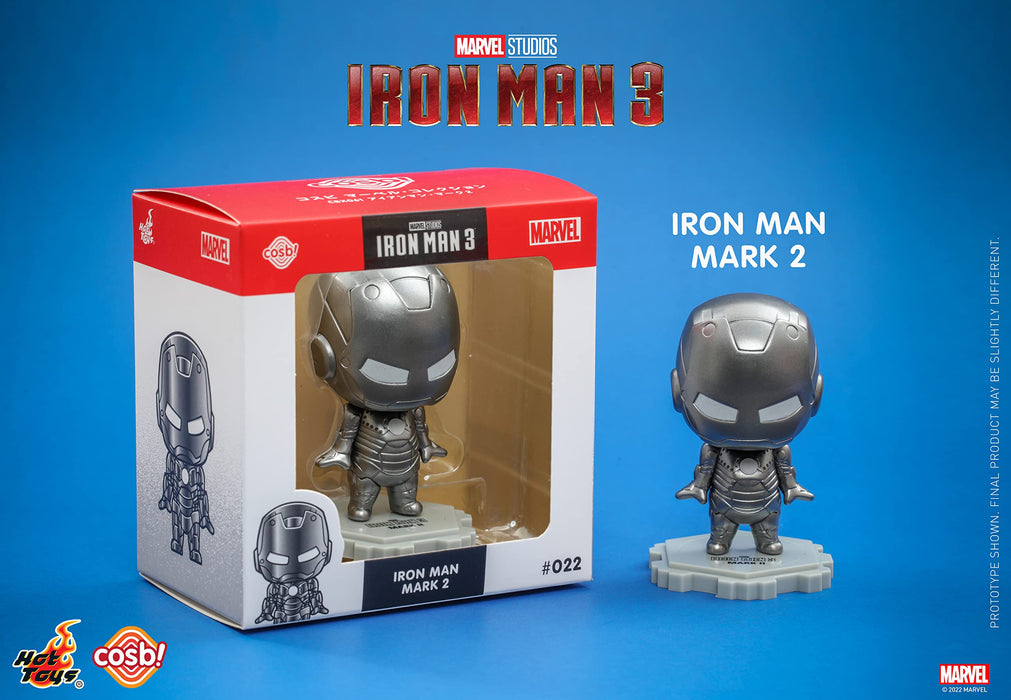 Marvel Iron Man 3 Mark 2 #022 cosb! Deformation Figure Silver 8cm CBX061 NEW_3