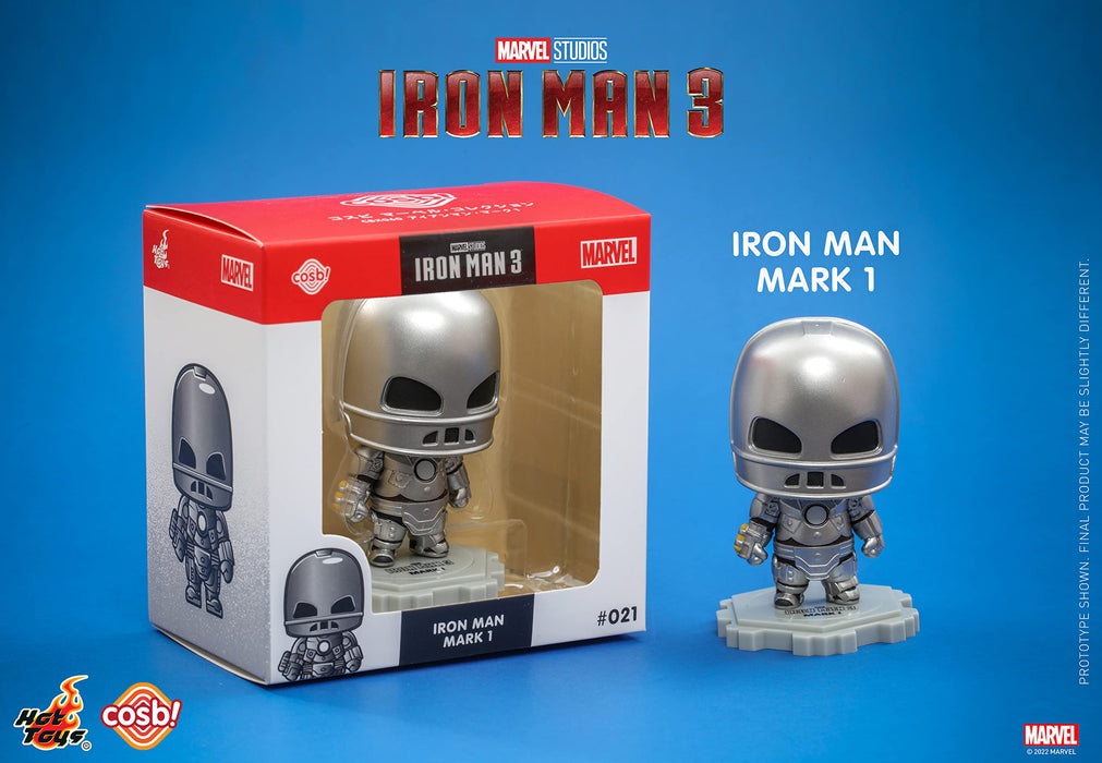 Hot Toys Marvel Iron Man 3 Mark 1 #021 Silver Cosbaby Figure 8cm CBX060 NEW_3