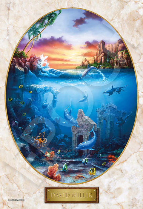 EPOCH 300-Piece Jigsaw Puzzle Dolphin Gathering 26x38cm ‎28-339s David Miller_1