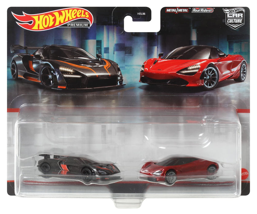 Mattel Hot Wheels HFF97 Premium Car Culture 2 Pack McLaren Senna/McLaren 720S_4