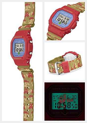 CASIO G-Shock DW-5600SMB-4JR Nintendo Super Mario Bros. Limited Red Watch NEW_3
