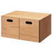 MUJI 12381129 Wood Oak 2 Drawer Organize Storage Box W37xD28xH18.5cm Half NEW_1