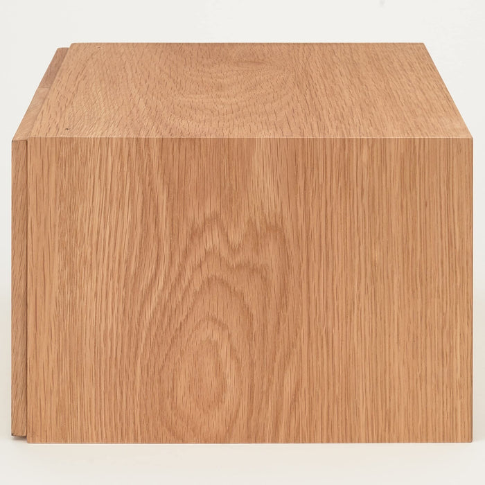 MUJI 12381129 Wood Oak 2 Drawer Organize Storage Box W37xD28xH18.5cm Half NEW_4