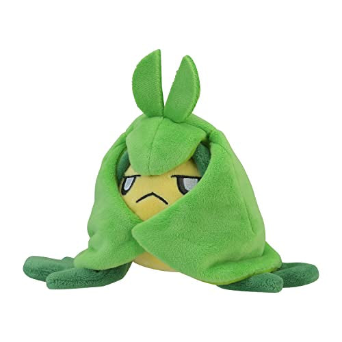 Pokemon Center Origital Pokemon fit Plush Doll Swadloon H14xW21xD11.5cm NEW_1