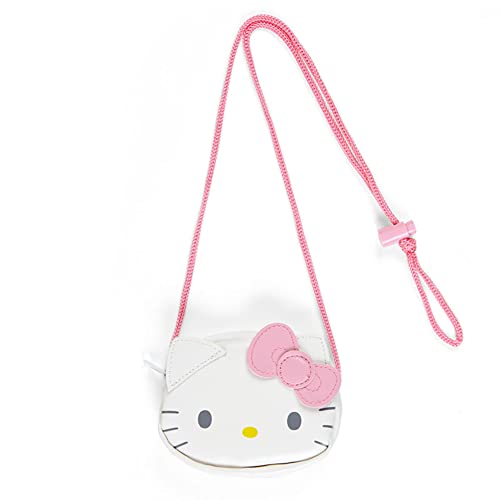 Sanrio Hallo Kitty face coin case PU Zip Closure 11x2.5x9cm 123cm Strap NEW_1