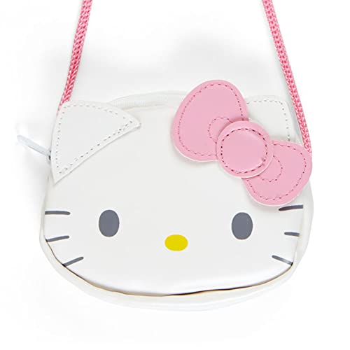 Sanrio Hallo Kitty face coin case PU Zip Closure 11x2.5x9cm 123cm Strap NEW_2