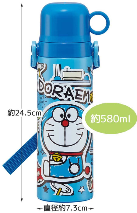 skater Water Bottle Doraemon Sticker 580ml Children's Direct Drinking SKDC6-A_9