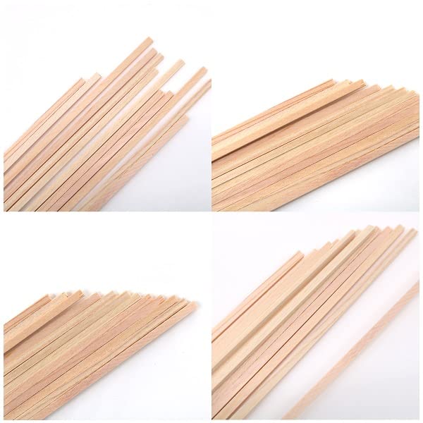 TAKEDA Hinoki Wood Square Lumber 4x4x300mm Set of 8 Pcs 40-0704 Diorama Supplies_2