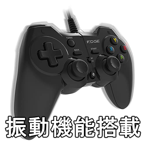 HORI EDGE301 Gaming Pad for PC / Xinput 11-button HPC-057 Black Vibration NEW_4
