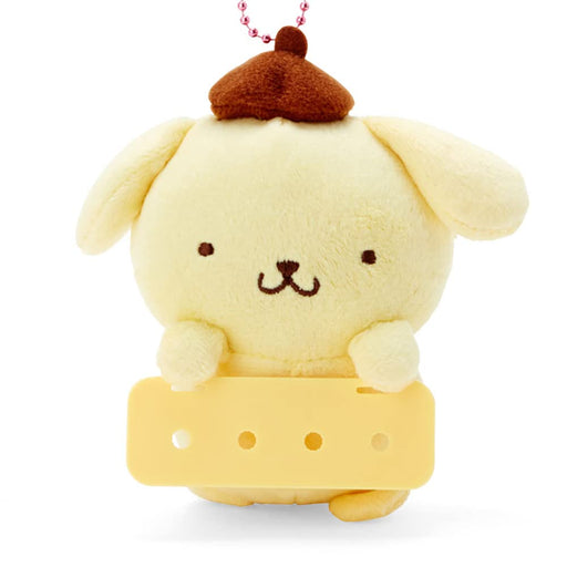 Sanrio Pompompurin Mascot Holder Keychain MY PACHIRLUNG 675202 Polyester NEW_2