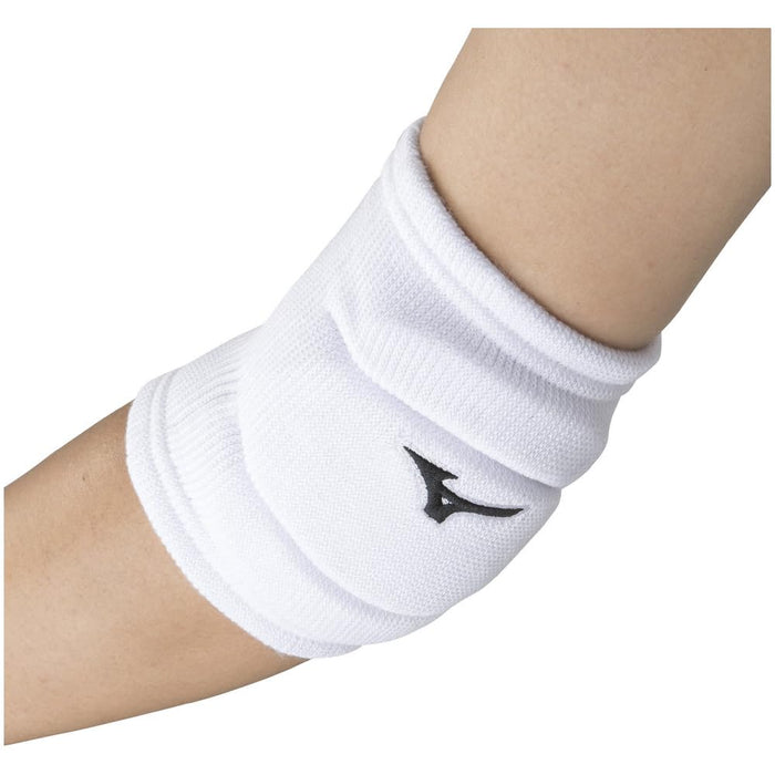 Mizuno V2MYA100 Volleyball Elbow Supporter with Pad White Black 1pcs Unisex NEW_1