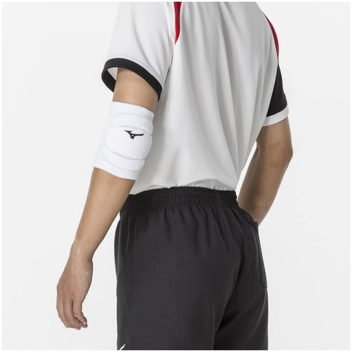 Mizuno V2MYA100 Volleyball Elbow Supporter with Pad White Black 1pcs Unisex NEW_2
