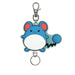SK Japan Pokemon Rubber Reel Keychain Marill Game Character Goods Light Weight_1