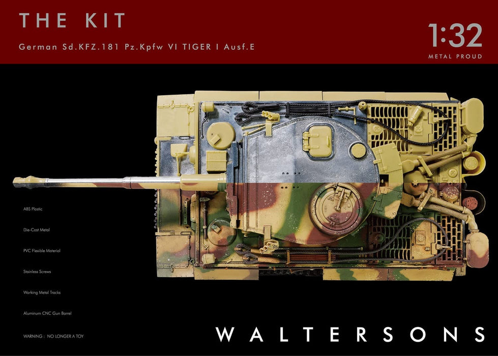 Waltersons 1/32 WWII German Army Tiger I Early Type Multi-Material Kit WS55901_8