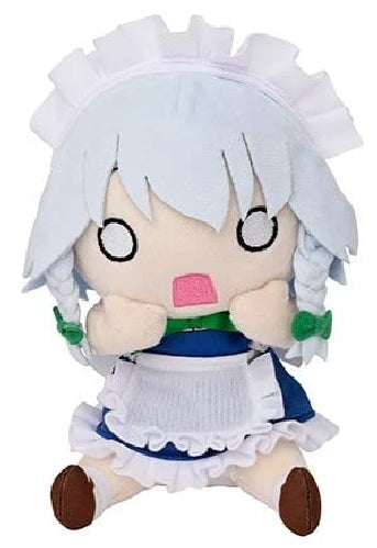 Touhou Project Sakuya Izayoi surprised Plush Doll 20cm Polyester 7879 Movic NEW_1