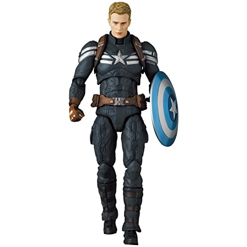 Medicom Toy MAFEX No.202 Captain America Stealth Suit Ver. Action Figure NEW_1