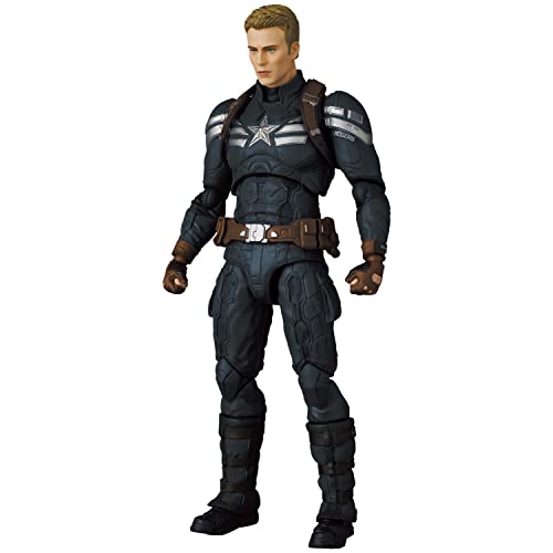 Medicom Toy MAFEX No.202 Captain America Stealth Suit Ver. Action Figure NEW_2