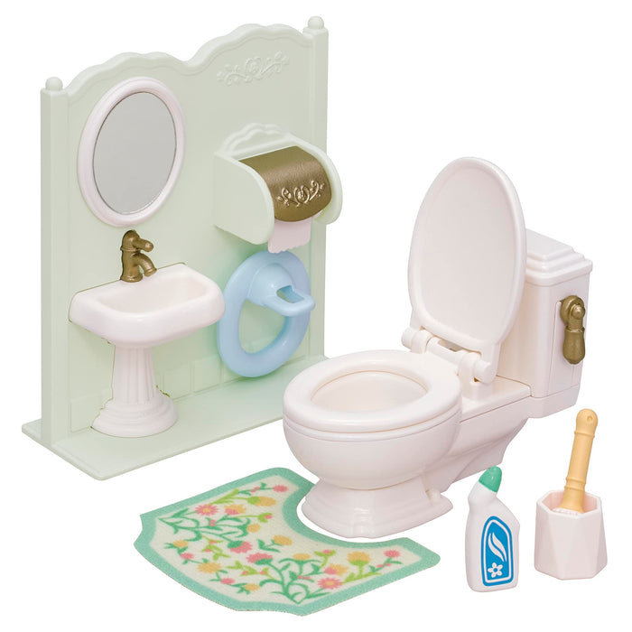 EPOCH Sylvanian Families Toilet Set KA-629 Doll House Toy Furniture Set NEW_1