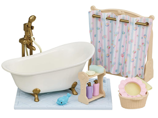 EPOCH Sylvanian Families Bath/Shower Set KA-628 Doll House Furniture PS, ABS NEW_1