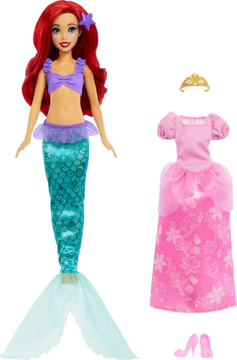 MATTEL Disney Princess Ariel Mermaid and Princess Dress Up Set Doll HMG49 NEW_2