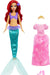 MATTEL Disney Princess Ariel Mermaid and Princess Dress Up Set Doll HMG49 NEW_2