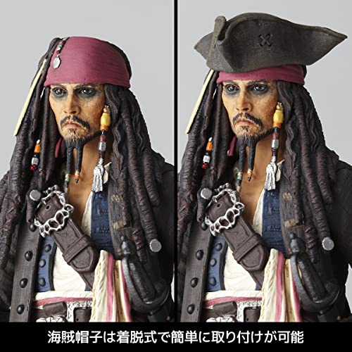 KAIYODO Pirates of the Caribbean Revoltech Jack Sparrow Action Figure ‎NR006 NEW_5