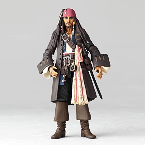 KAIYODO Pirates of the Caribbean Revoltech Jack Sparrow Action Figure ‎NR006 NEW_8