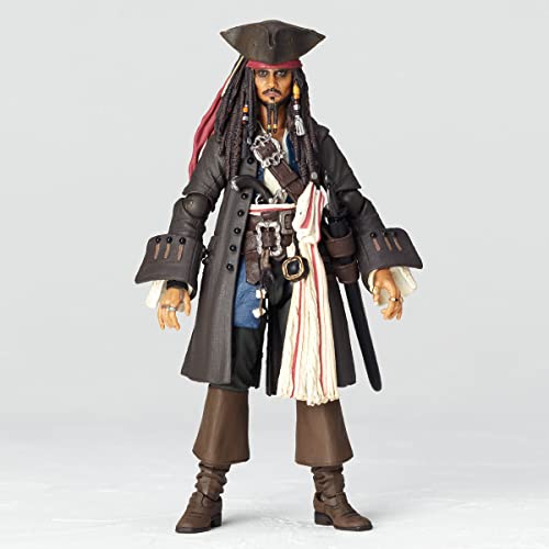 KAIYODO Pirates of the Caribbean Revoltech Jack Sparrow Action Figure ‎NR006 NEW_9