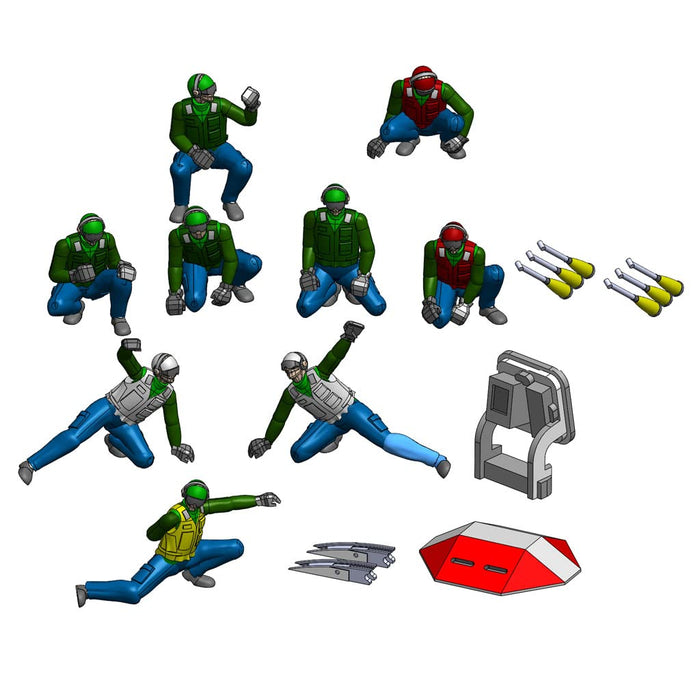 RS Sashima Flight Deck Diorama 1/144 USNAVY Deck crew 05 Diorama Figure FDD062_1