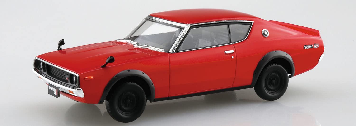 AOSHIMA 1/32 SNAP KIT No.18-C NISSAN C110 SKYLINE GT-R RED Plastic Model kit NEW_2