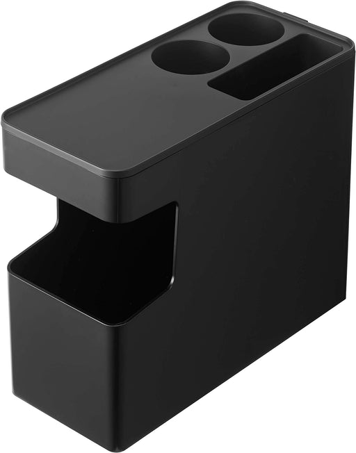 Yamazaki 6136 Car Console Trash Can Black with Lid W38xD17xH25.5cm TOWER NEW_1