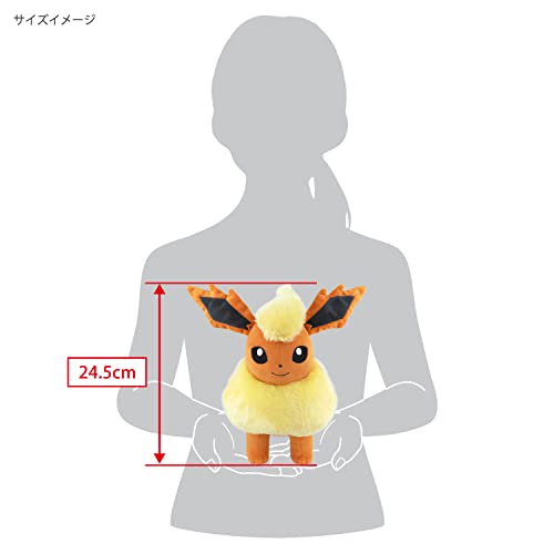 Pokemon ALL STAR COLLECTION Flareon M size Plush Doll W25xD36xH24.5cm PP245 NEW_5
