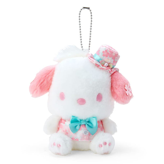 Sanrio Pochacco Sakura Dress Mascot Holder 780731 Polyester 11x7x14cm Ballchain_1