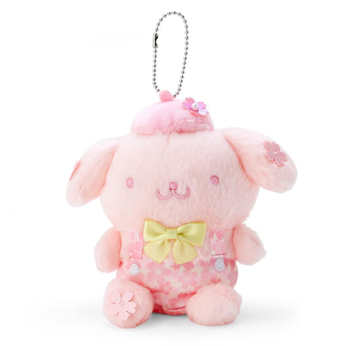 Pompompurin Keychain Cherry blossom dress Anime Keyring Mascot holder 780669 NEW_1