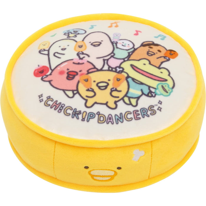 San-X Chickip Dancers Bone Chicken & Drum Plush Doll MO04001 Polyester with Bell_1