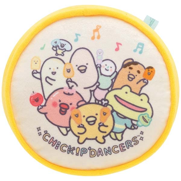 San-X Chickip Dancers Bone Chicken & Drum Plush Doll MO04001 Polyester with Bell_4