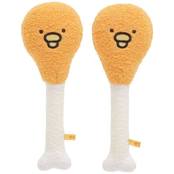 San-X Chickip Dancers Bone Chicken & Drum Plush Doll MO04001 Polyester with Bell_5