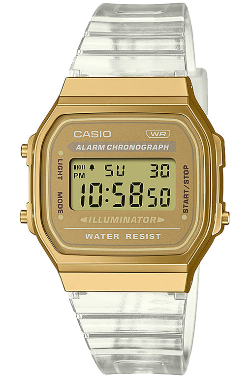 Casio Standard A168XESG-9AJF Unisex Adult Skeleton x Gold Wrist Watch Resin Band_1