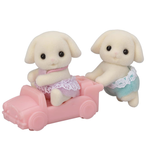 EPOCH Sylvanian Families Flora Rabbit Twins Doll U-104 Doll & Doll Furniture NEW_1