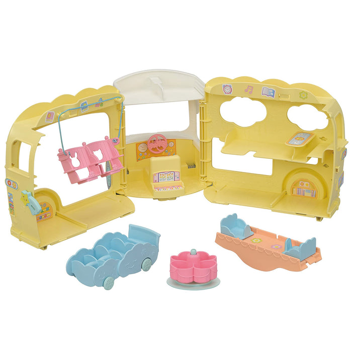 EPOCH Sylvanian Families Let's play! Minna no Hoikuen Bus Vehicle S-70 Furniture_4