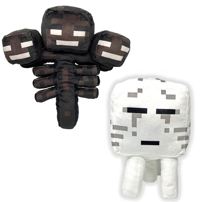 FuRyu Minecraft Big Plush Doll Ghast Wither Set of 2 28cm Extra Large Prize NEW_1