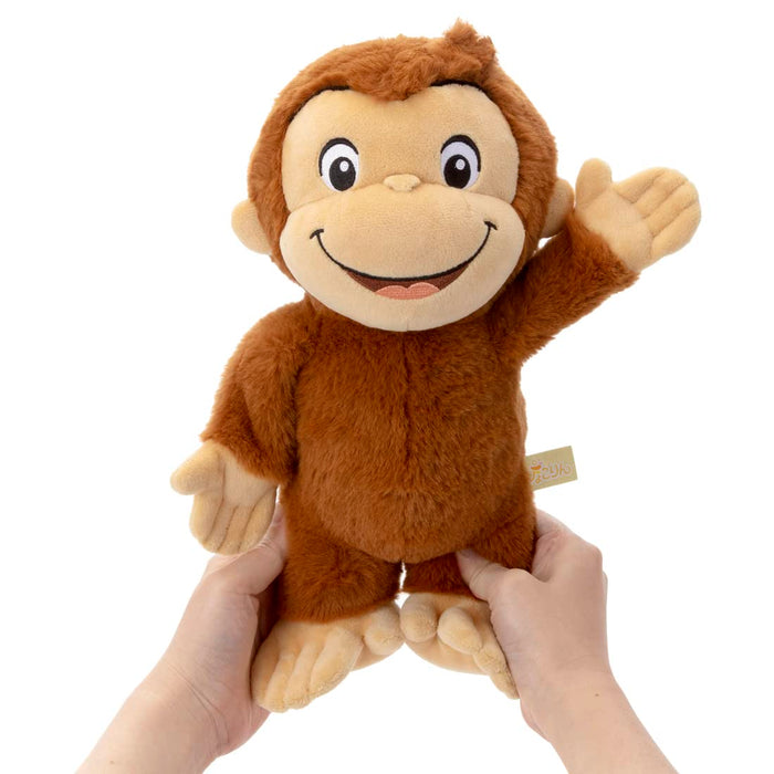 TAKARATOMY A.R.T.S Curious George Action Plush Doll 30cm Polyester Brown NEW_3