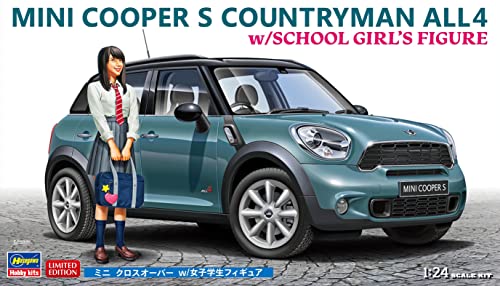 Hasegawa 1/24 MINI COOPER S COUNTRYMAN ALL4 w/SCHOOL GIRL'S FIGURE Kit SP559 NEW_5