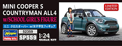 Hasegawa 1/24 MINI COOPER S COUNTRYMAN ALL4 w/SCHOOL GIRL'S FIGURE Kit SP559 NEW_6