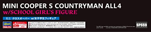 Hasegawa 1/24 MINI COOPER S COUNTRYMAN ALL4 w/SCHOOL GIRL'S FIGURE Kit SP559 NEW_8