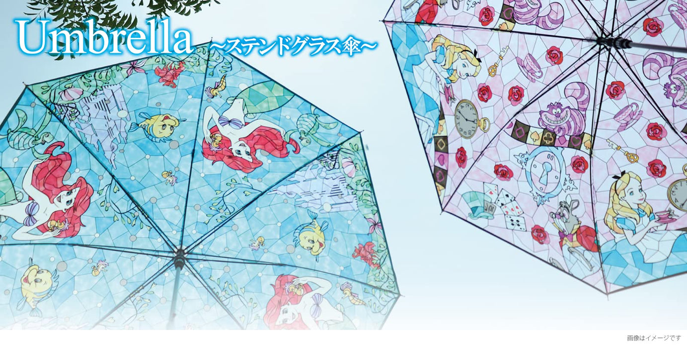 J'S PLANNING Stained Glass Umbrella FROZEN one touch Type 60cm P.O.E. ‎32471 NEW_3