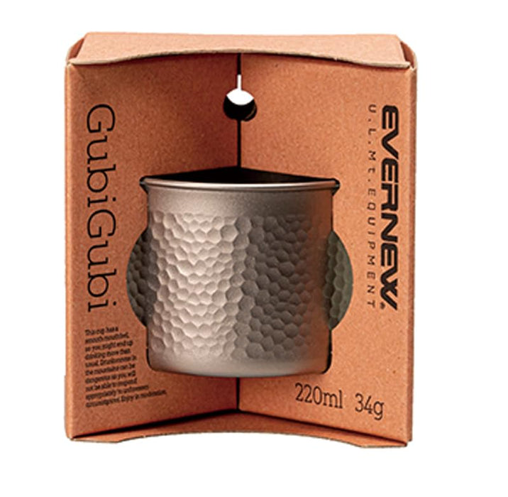 EVERNEW Pure Titanium GubiGubi Sierra Cup ECA621 Outdoor Sake Cup 220ml_2