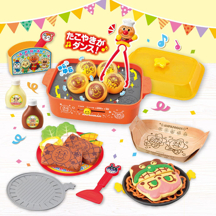 Anpanman Yakiniku! Takoyaki! Teppanyaki 3way talking hot plate DX ‎182571 NEW_2